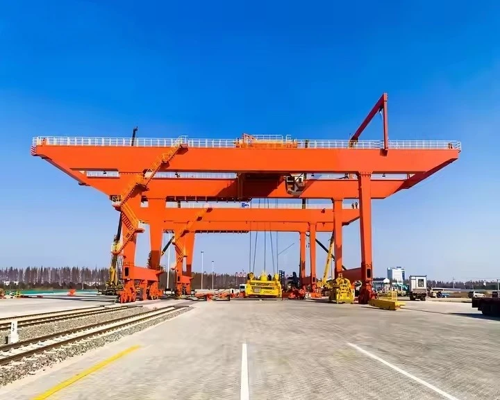 A-frame Rail Mounted Double Beam Gantry Crane